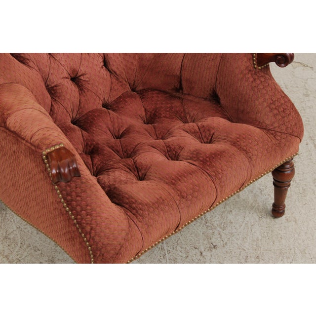 Brown Stickley Leopold Upholstered Armchair For Sale - Image 8 of 17