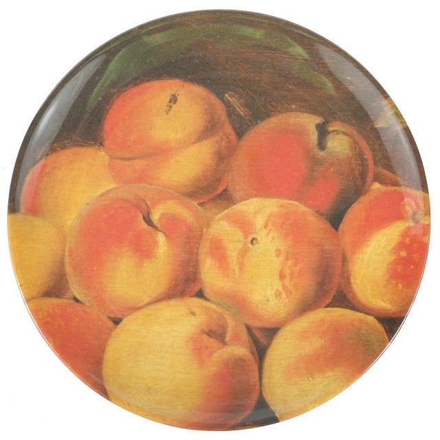 Contemporary Siren Song Amsterdam Fruit Melamine Salad / Side Plates, 9" - Set of 4 For Sale - Image 3 of 8