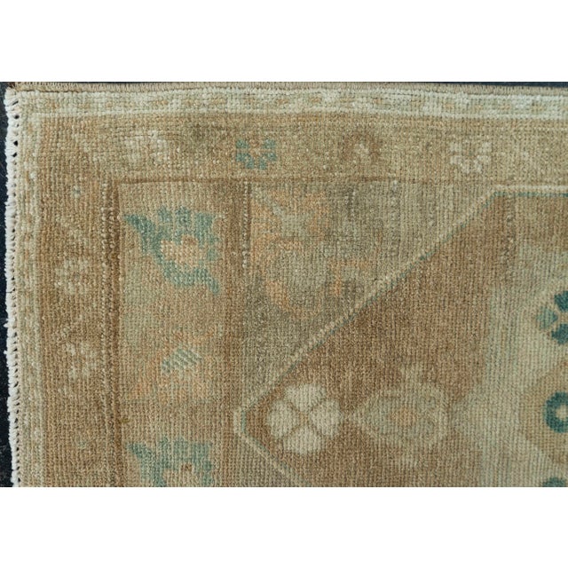 Turkish Turkish Mini Rug Oriental Hand Knotted Vintage Rug 1'7" x 3'6" #20729 For Sale - Image 3 of 8