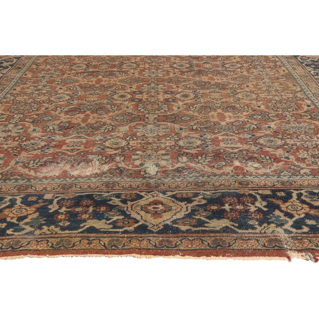 Antique Persian Mahal Rug, 08'02 X 11'08 For Sale - Image 4 of 10