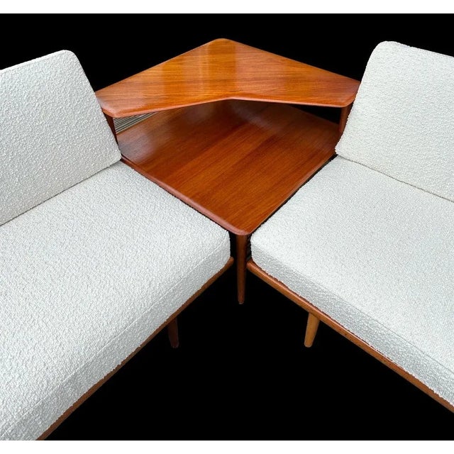 Minerva Corner Suite by Peter Hvidt & Orla Molgaard Nielsen for France & Son, 1960s, Set of 3 For Sale - Image 4 of 8