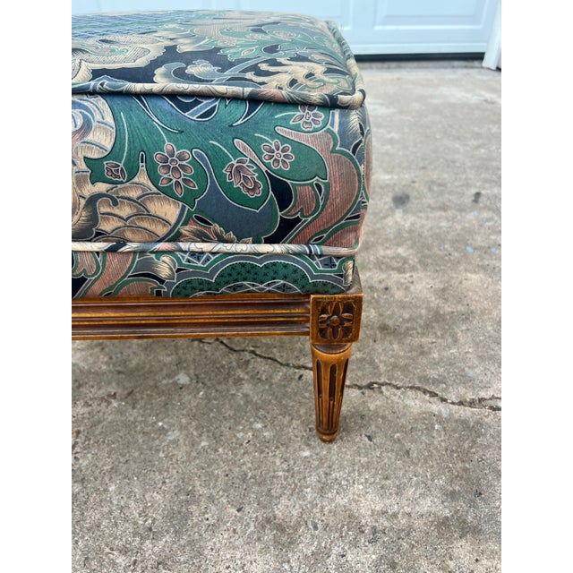 French French 19th Century Louis XVI Walnut Stool / Upholstery Seat For Sale - Image 3 of 11
