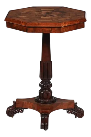 Antique Specimen Wood Top Occasional Table, 1840