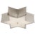 Alexa Hampton for Visual Comfort Signature Sophia 17" Flush Mount in Polished Nickel with Frosted Glass For Sale