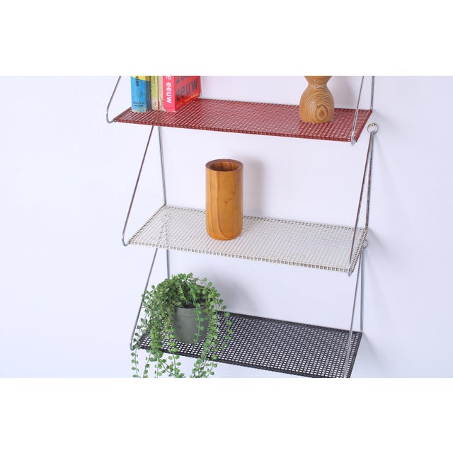 Perforated Metal Wall Racks from Pilastro, 1950s, Set of 3 For Sale - Image 14 of 17