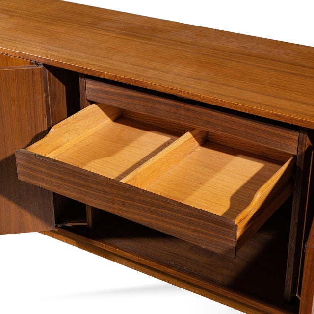 Brown Kipp Stewart for Calvin Furniture Mid Century Walnut and Rosewood Sideboard Credenza For Sale - Image 8 of 10