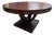 Vintage Art Deco Macassar Ebony Round Dining Table For Sale