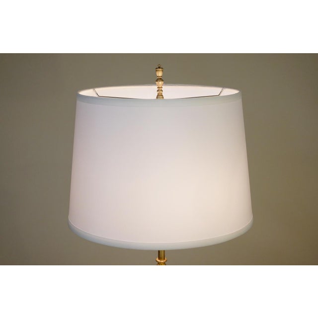 1920s Elaborate French Empire Neoclassic Green Onyx Black Marble Bronze/Brass Table Lamp For Sale - Image 10 of 12