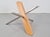 Postmodern Cross Leg Coffee Table in Wood, Stainless Steel and Glass, Italy, 1990s For Sale - Image 6 of 8