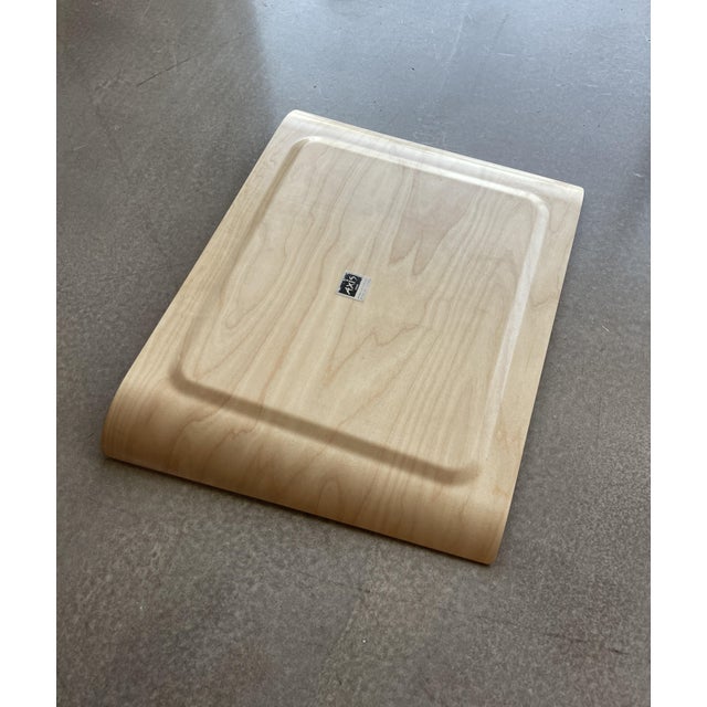 1980s Jean Pierre Boutillier Bentwood Molded Sculpture Tray Axis Paris France For Sale In Las Vegas - Image 6 of 9