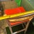 Wood Red Wooden Vintage Step Stool Convertible Chair For Sale - Image 7 of 10