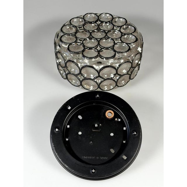 Vintage Ceiling Lamp in Glass and Metal from Glashütte Limburg, Germany, 1960s For Sale - Image 17 of 18