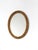 Gold Mid-Century Oval Gilt Wall Mirror For Sale - Image 8 of 10