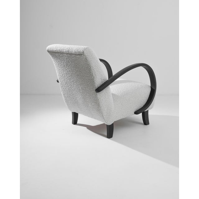 Mid-Century Modern 1960s Czech Wooden Armchair by J. Halabala For Sale - Image 3 of 9