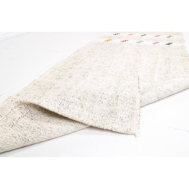 Vintage Geometric Kilim For Sale - Image 4 of 10