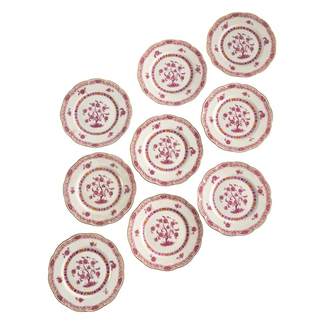 Porcelain Plates by Theodore Haviland, Set of 9 For Sale