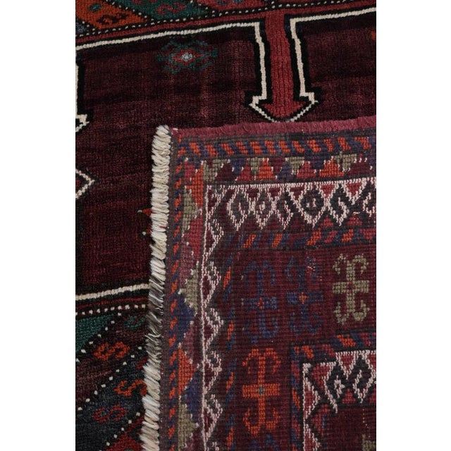 Vintage Middle Eastern Style Hand-Knotted Rug For Sale - Image 6 of 7