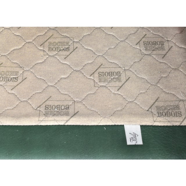 Roche Bobois Lounge Armchair in Original Green Patinated Leather 1970 For Sale - Image 16 of 17