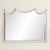 There is a deliberate sleight of hand at work here. This early 20th century faux draped overmantel mirror, likely dating...