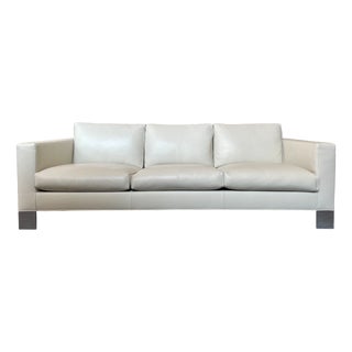 Leather Sofa by Rodolfo Dordoni for Minotti For Sale