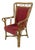 Rattan & Fabric Armchair, 1930s For Sale - Image 18 of 18