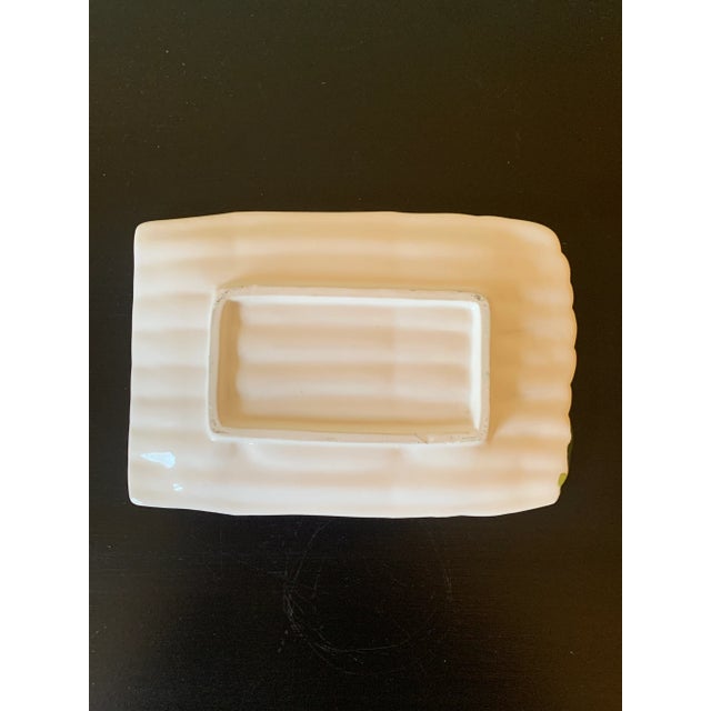 Majolica Ceramic Trompe l'Oeil Asparagus Dish For Sale - Image 9 of 9