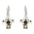 Russian Gilt Bronze Mounted Amethyst and Cut Glass White Marble Girandoles - A Pair For Sale