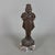 Wood Artigianale, Ancient Asian Statues Deities, 20th Century, Carved Wood and Marble, Set of 2 For Sale - Image 7 of 11