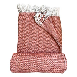 Marina Throw Jacquard Collection, Coral For Sale