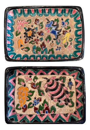 Trinket Trays by J. Massier for Vallauris, Set of 2