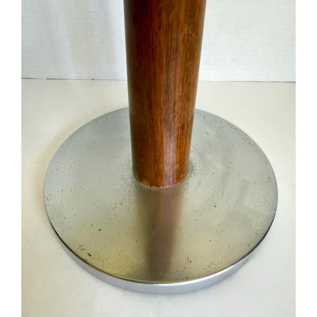 Wood 1960s Duk-It by McDonald Products Walnut & Chrome Drinks Table Smoking Stand For Sale - Image 7 of 10