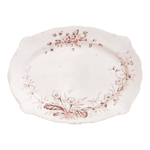 1880s English Staffordshire Ironstone Transferware Platter
