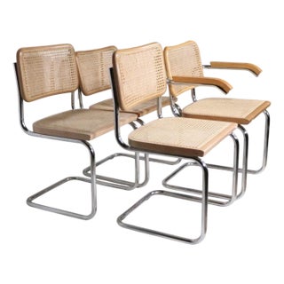 Late 20th Century Set of Four Cesca Dining Chairs For Sale