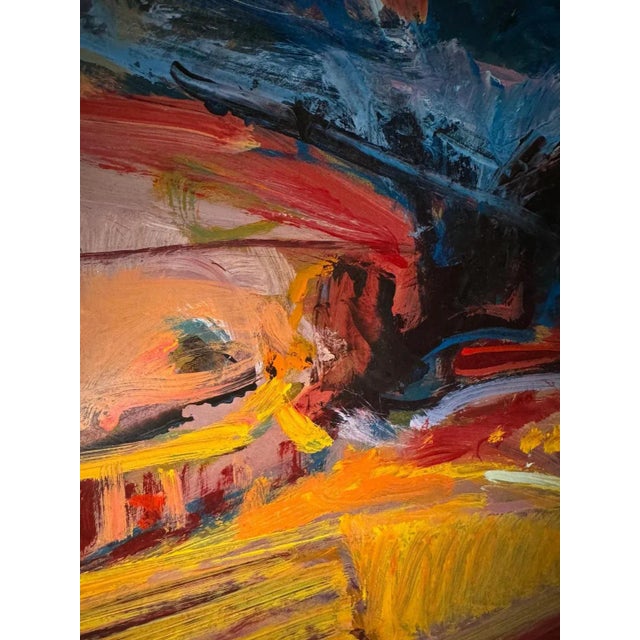 Jean Krillé, Landscape 103, Oil on Masonite, 1988 For Sale - Image 6 of 10