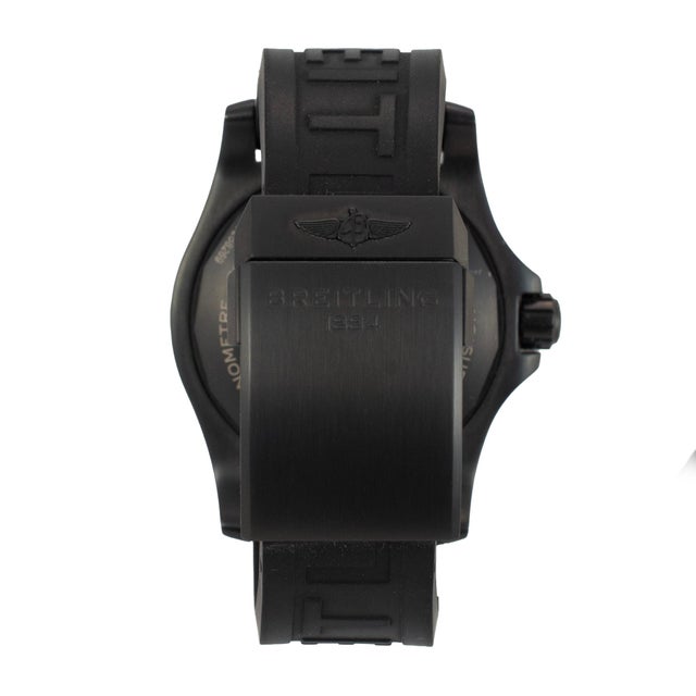 Breitling Superocean 46mm U17368 Black Rubber Steel Two-Tone Rose Gold Watch For Sale In Houston - Image 6 of 11