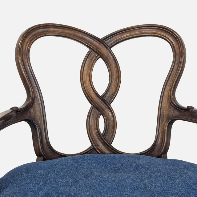 Vintage Wood Dining Chair With Cane Seat For Sale In San Francisco - Image 6 of 14