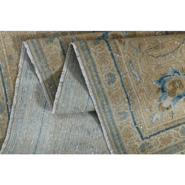Persian 1970s Vintage Persian Handmade Wool Cotton Brown Area Rug For Sale - Image 3 of 10