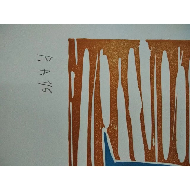 Domingo Millan, Composition, 1990, Engraving For Sale - Image 4 of 7