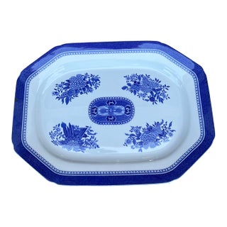 A Copeland Spode Fitzhugh Blue Platter Circa 1960’s For Sale