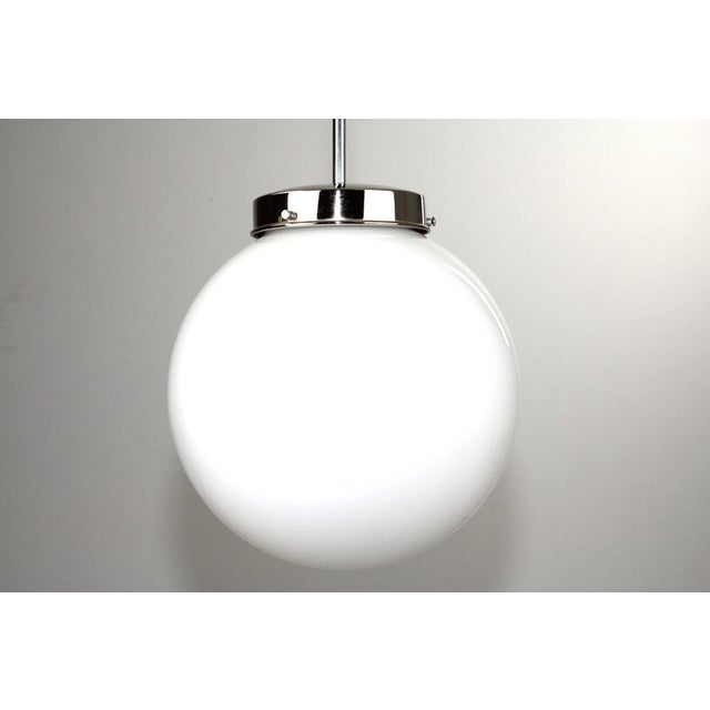 Bauhaus Bauhaus Opal Glass Ball Light, 1930s For Sale - Image 3 of 11