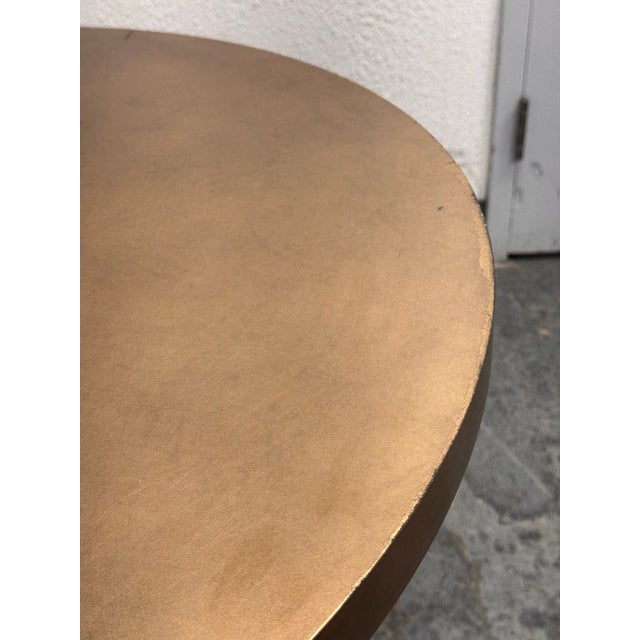 Metallic Gold Occasional Side Table For Sale - Image 11 of 12