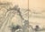 1970s Ming Style Monochrome Silk Screen "Mountain Landscape With River" For Sale - Image 11 of 18