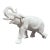 Mid 20th Century White Porcelain Elephant Figurine For Sale