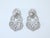 Late 20th Century Swarovski Crystal Rhinestone & Pearl Door Knocker Earrings For Sale - Image 5 of 9