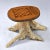Hand made live edge chess and cribbage gaming table on a finished tree stump. This incredible work of art comes complete...