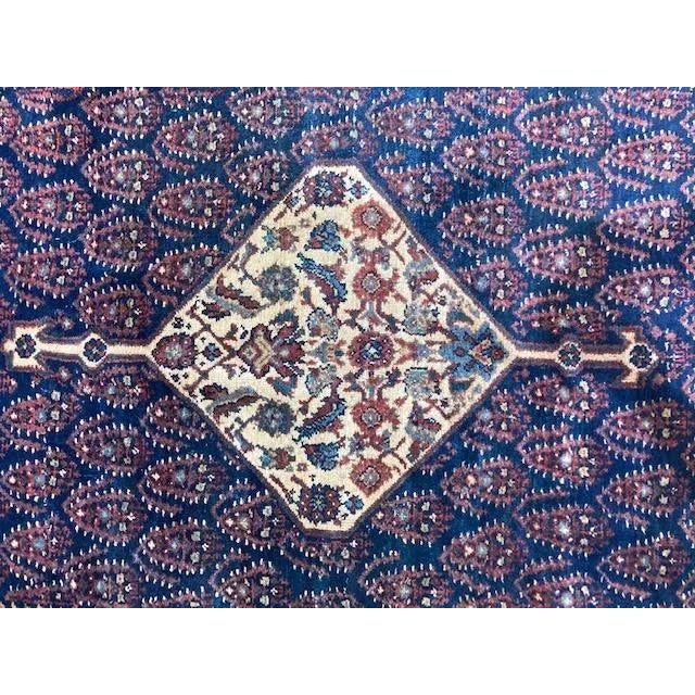 Textile 1900s Antique North East Persian Rug For Sale - Image 7 of 12