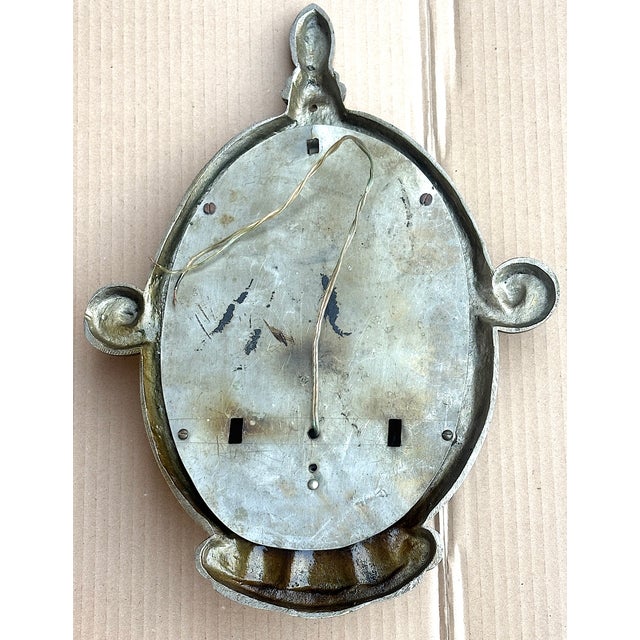 Vintage French Brass and Glass Wall Lamps, 1930s, Set of 2 For Sale - Image 4 of 12