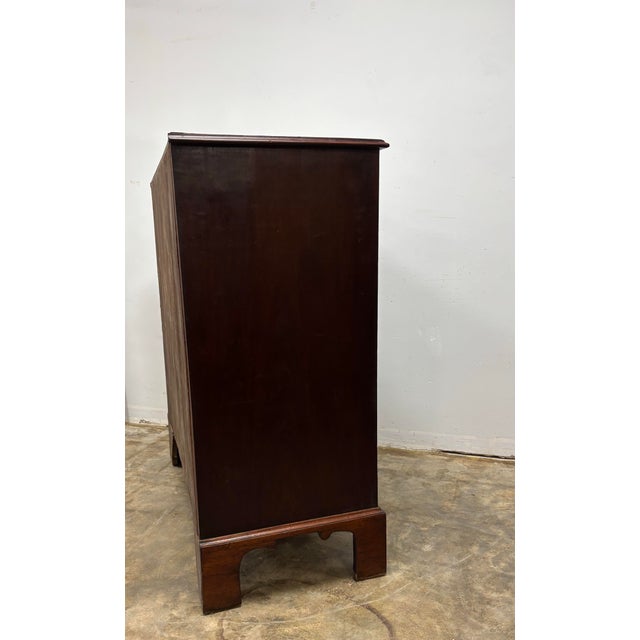 Brown Antique English Mahogany Chest of Drawers For Sale - Image 8 of 12