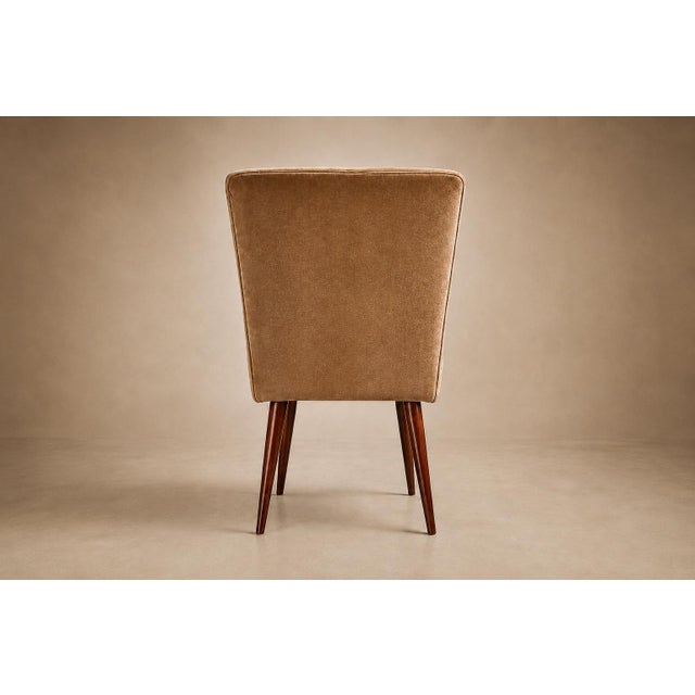Wood Set of 12 Brazilian Rosewood and Mohair Dining Chairs, Including Two Head Chairs, 1960s For Sale - Image 7 of 18