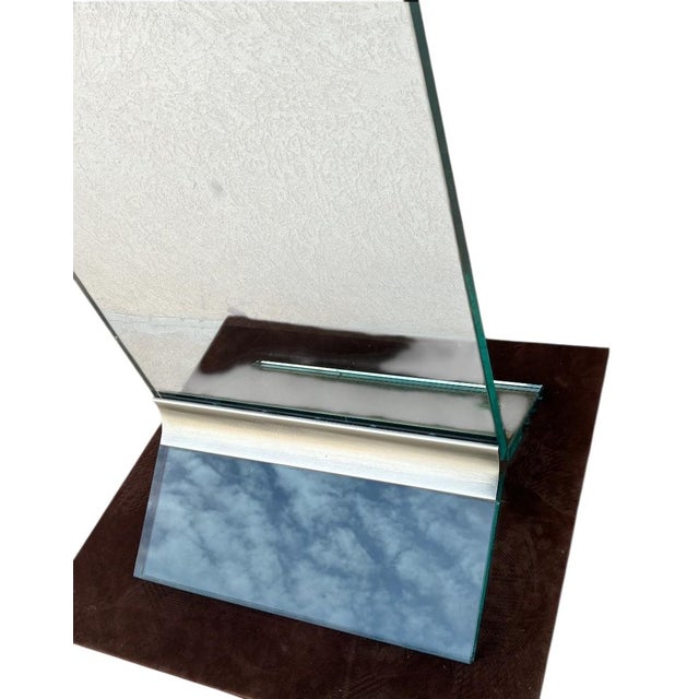 Vintage Post-Modern Plate Glass Grandfathers Floor Clock Attributed to Pace MCM For Sale In Philadelphia - Image 6 of 13